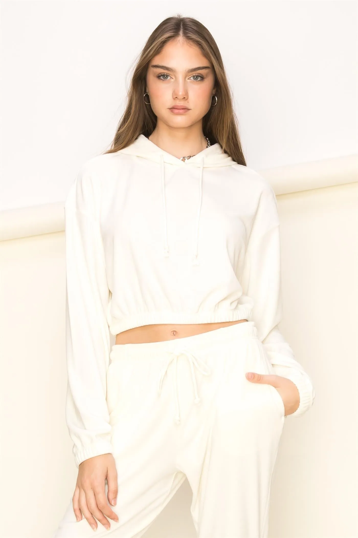 DZ23A455-Cropped Hoodie
