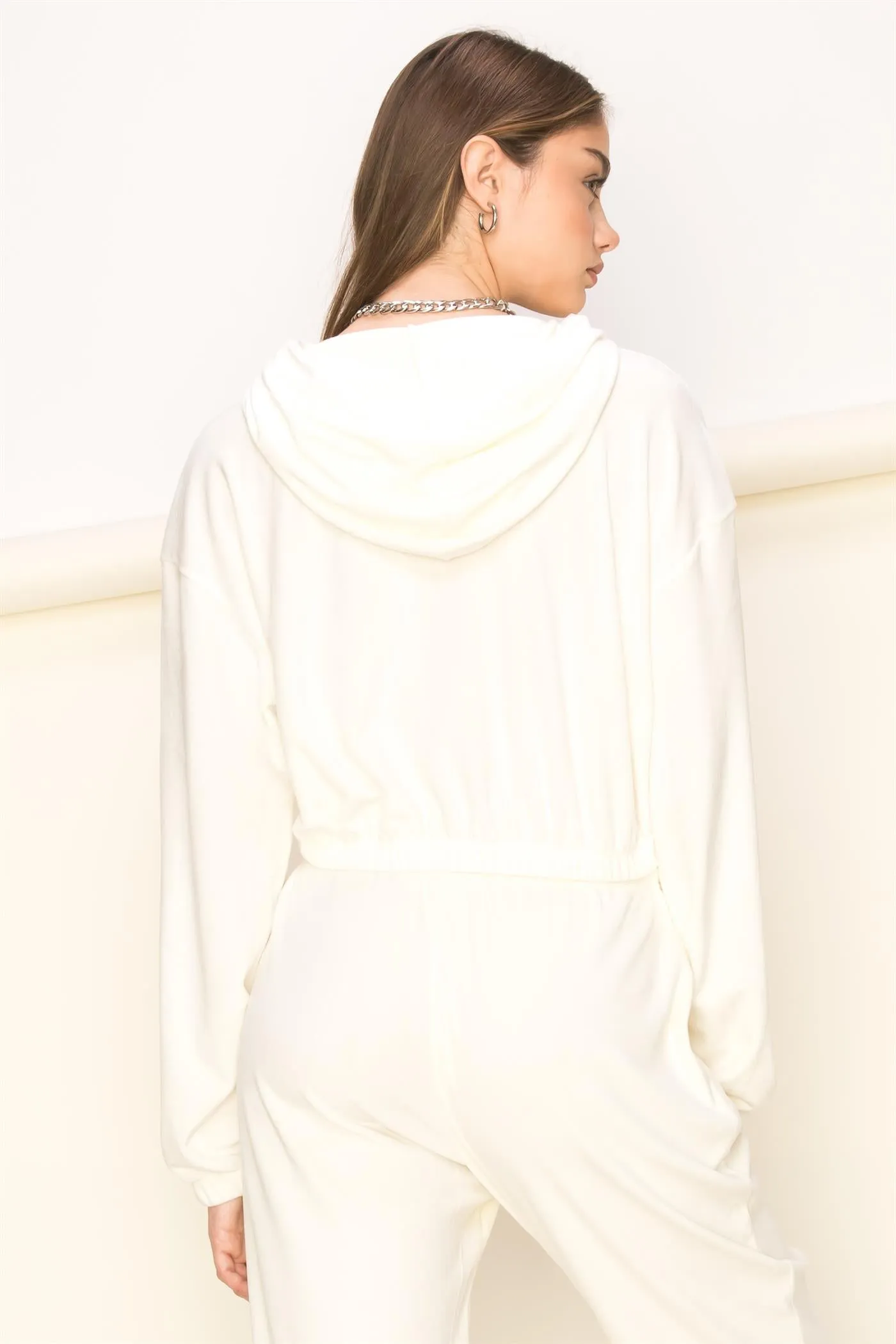 DZ23A455-Cropped Hoodie