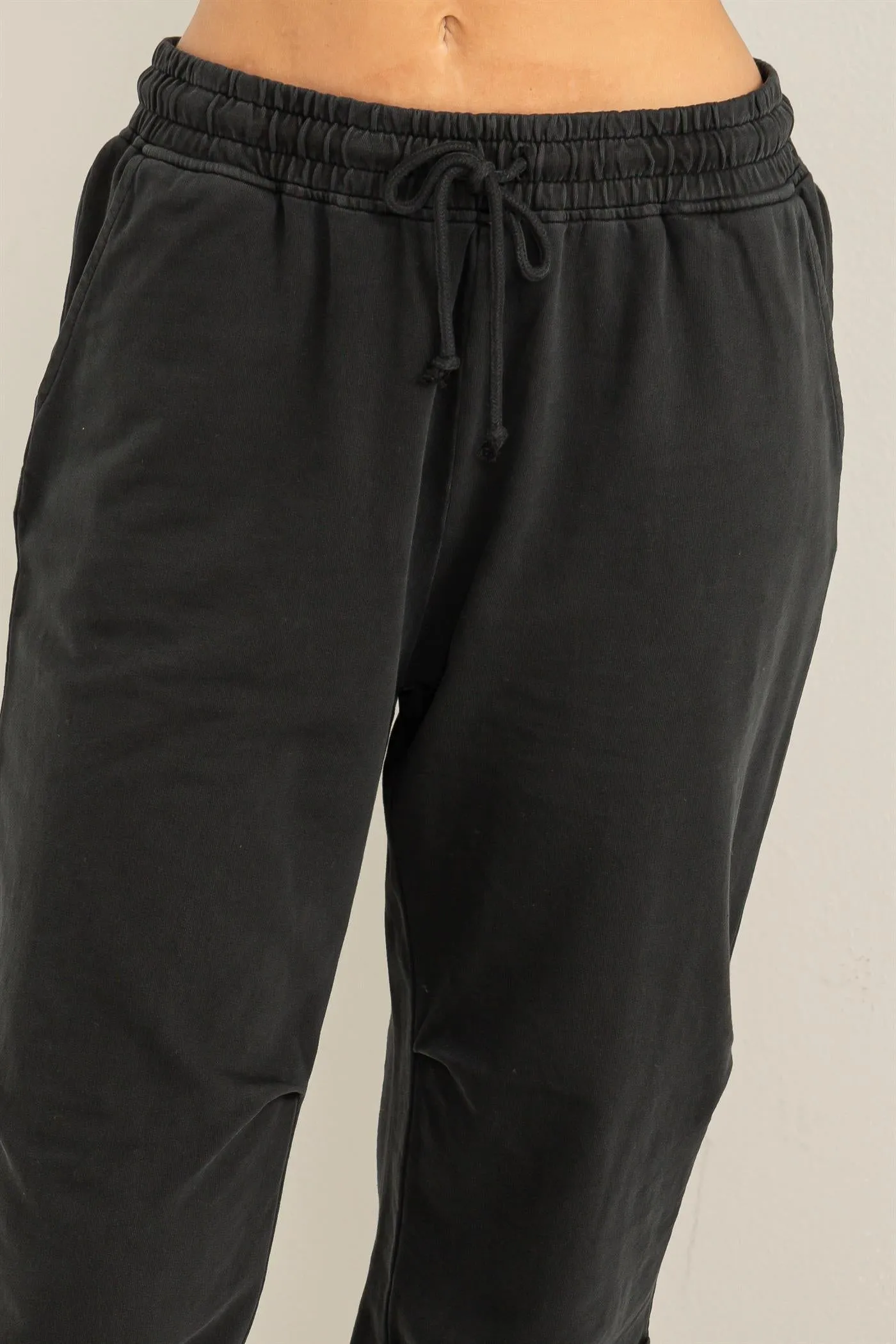 DZ24A125-High-waisted Drawstring Sweatpants