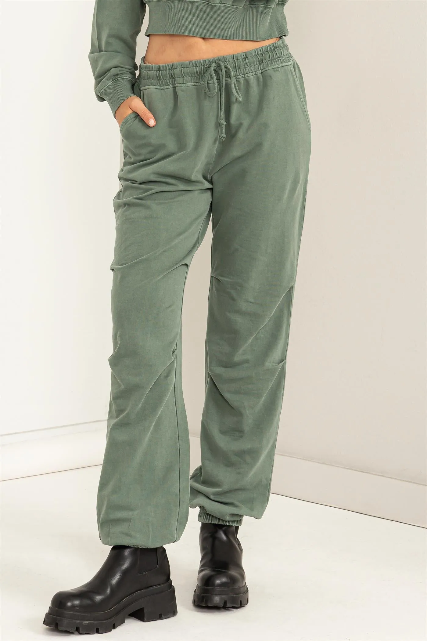 DZ24A125-High-waisted Drawstring Sweatpants
