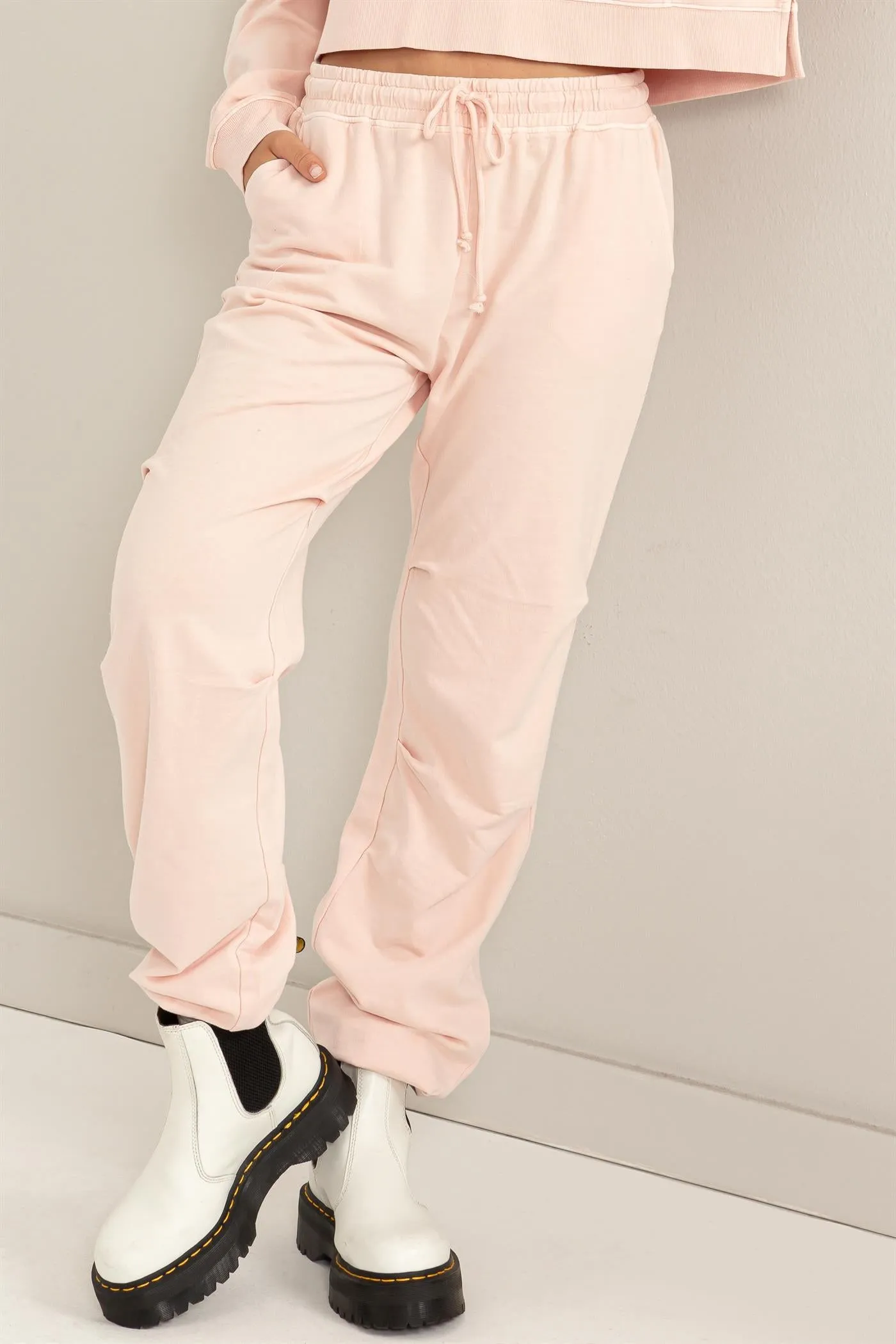 DZ24A125-High-waisted Drawstring Sweatpants