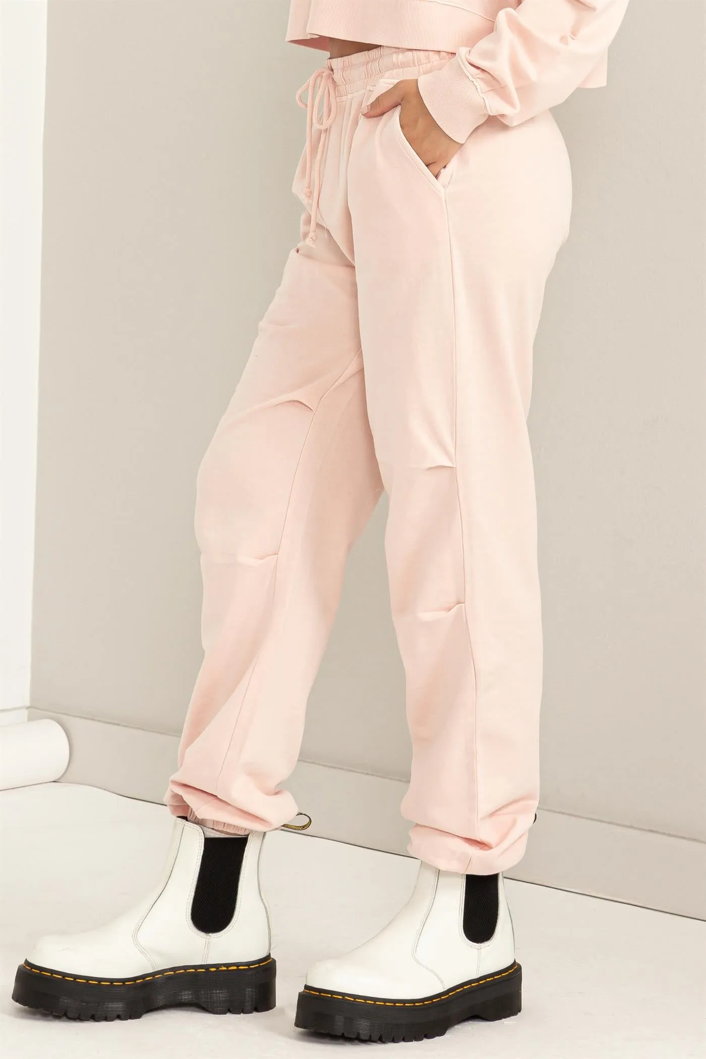 DZ24A125-High-waisted Drawstring Sweatpants