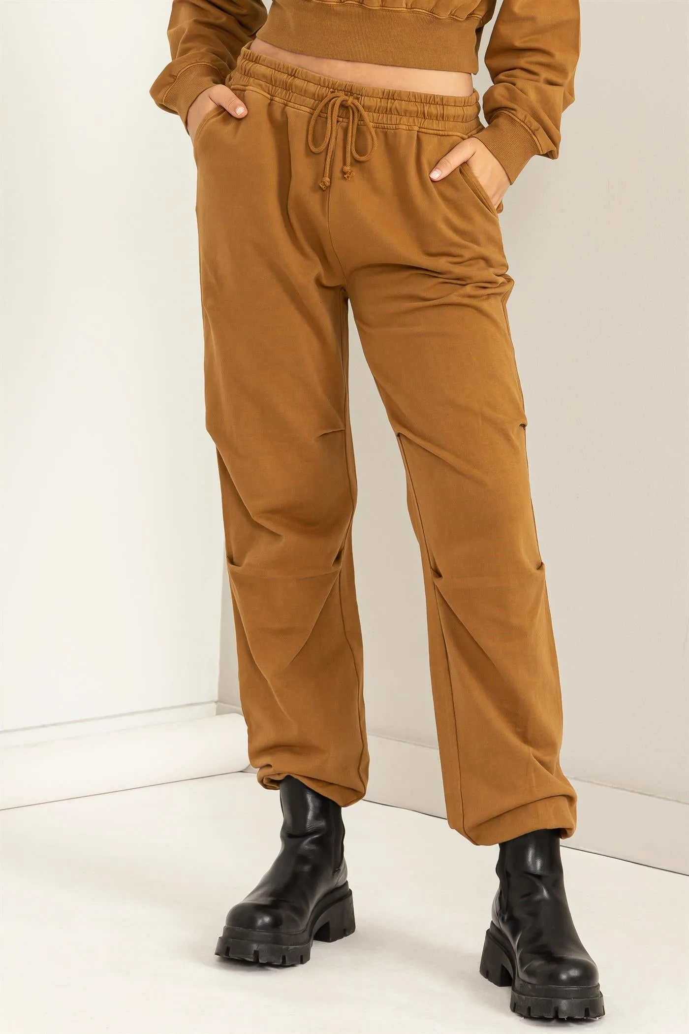 DZ24A125-High-waisted Drawstring Sweatpants