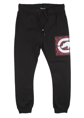 ECKO UNLTD FLEECE JOGGER PANTS BLACK - EO31G591