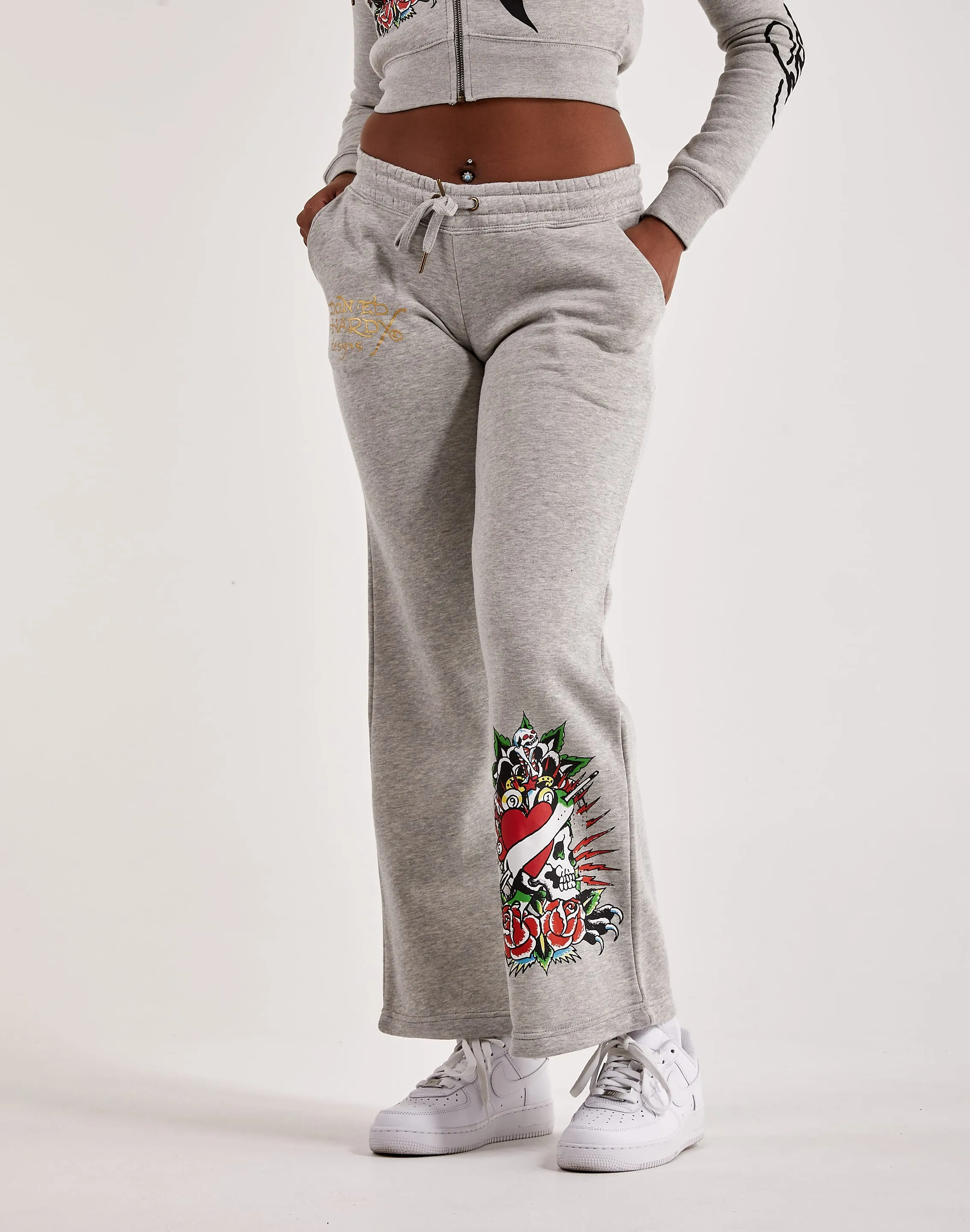 Ed Hardy Heart Roses Sweatpants