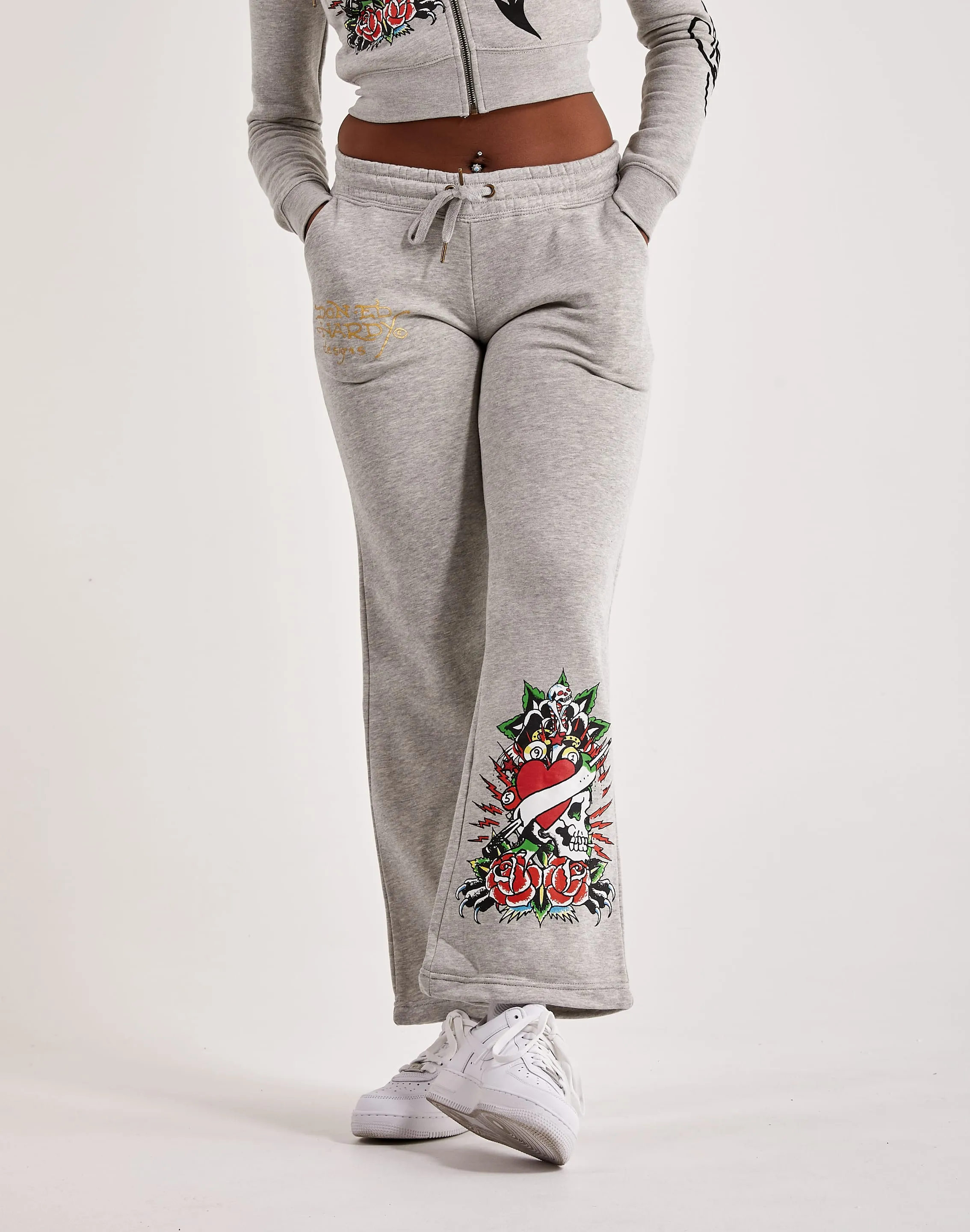 Ed Hardy Heart Roses Sweatpants