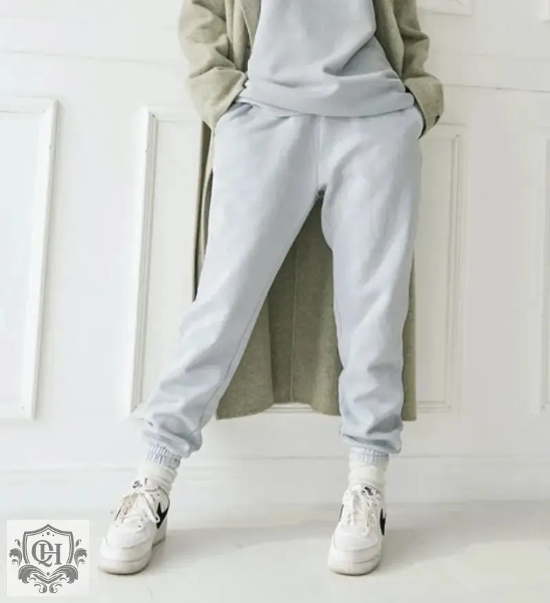 Embroidered Elastic Waist Sweatpants