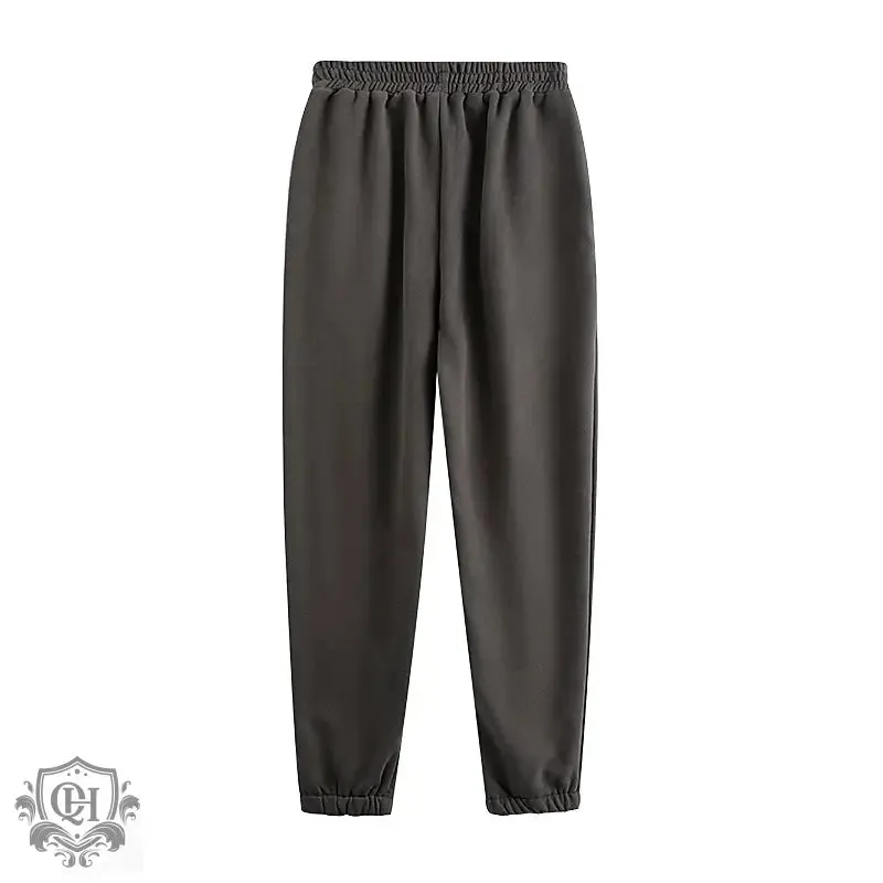 Embroidered Elastic Waist Sweatpants
