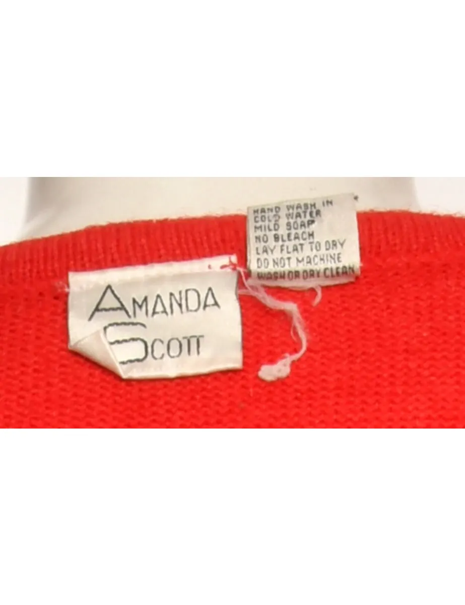 Embroidered Jumper - M
