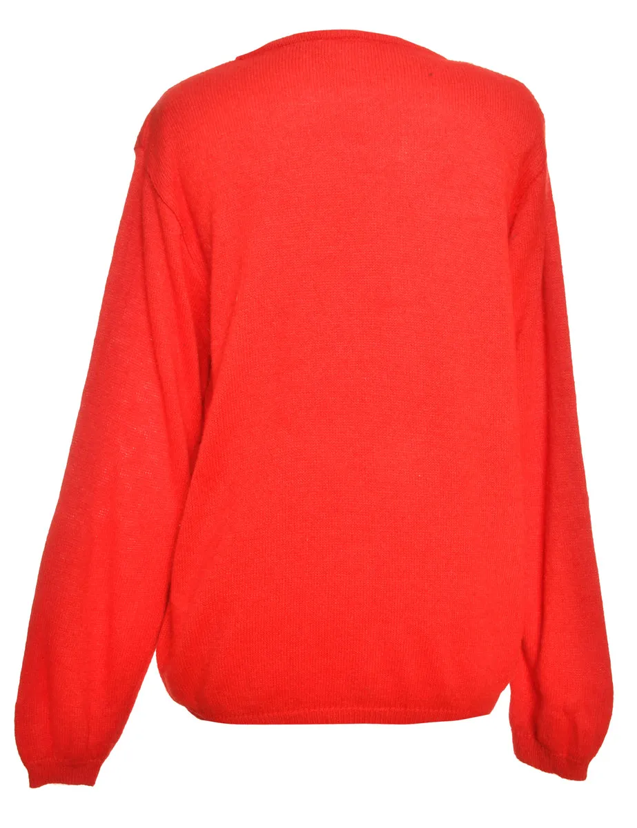 Embroidered Jumper - M