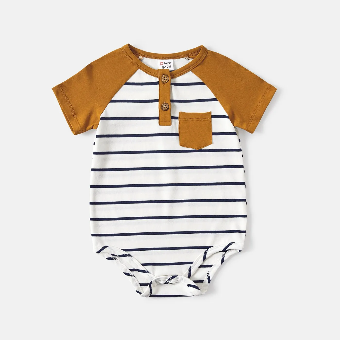Family Matching 95% Cotton Striped Off Shoulder Belted Dresses and Short-sleeve Colorblock T-shirts Sets