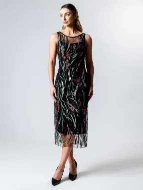 FLORA Midi Pillar Cocktail Dress