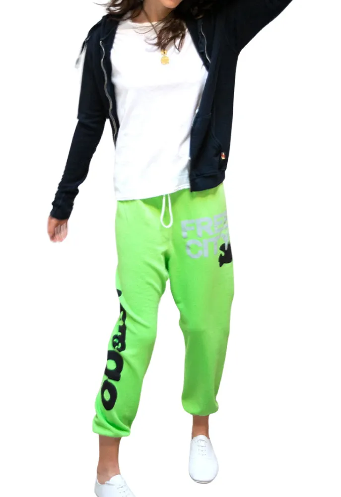 FREE CITY Lets Go OG Sweatpants in Grasshoppers