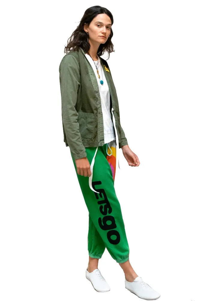 FREE CITY Rainbow OG LetsGo Sweatpants in School Green