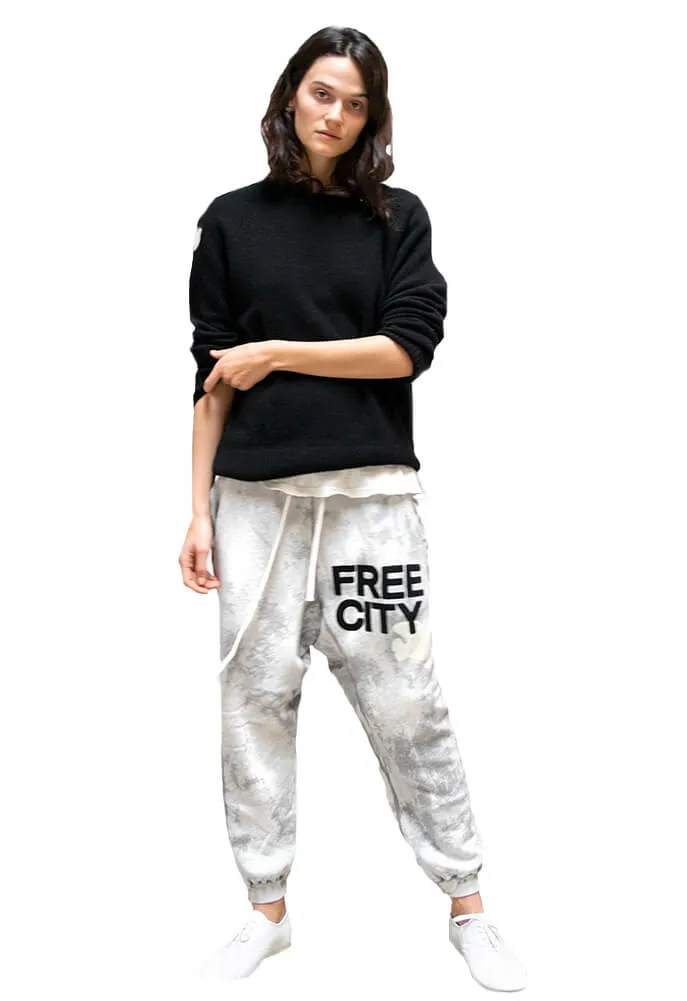 FREE CITY Superbleachout Large Pocket Sweatpants