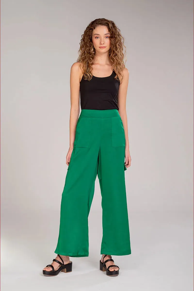 Green Cargo Pants By Spirito
