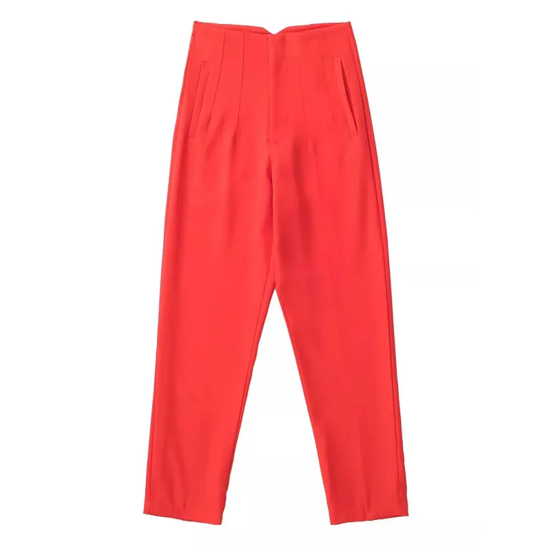High Waist Fashionable Women's Pants