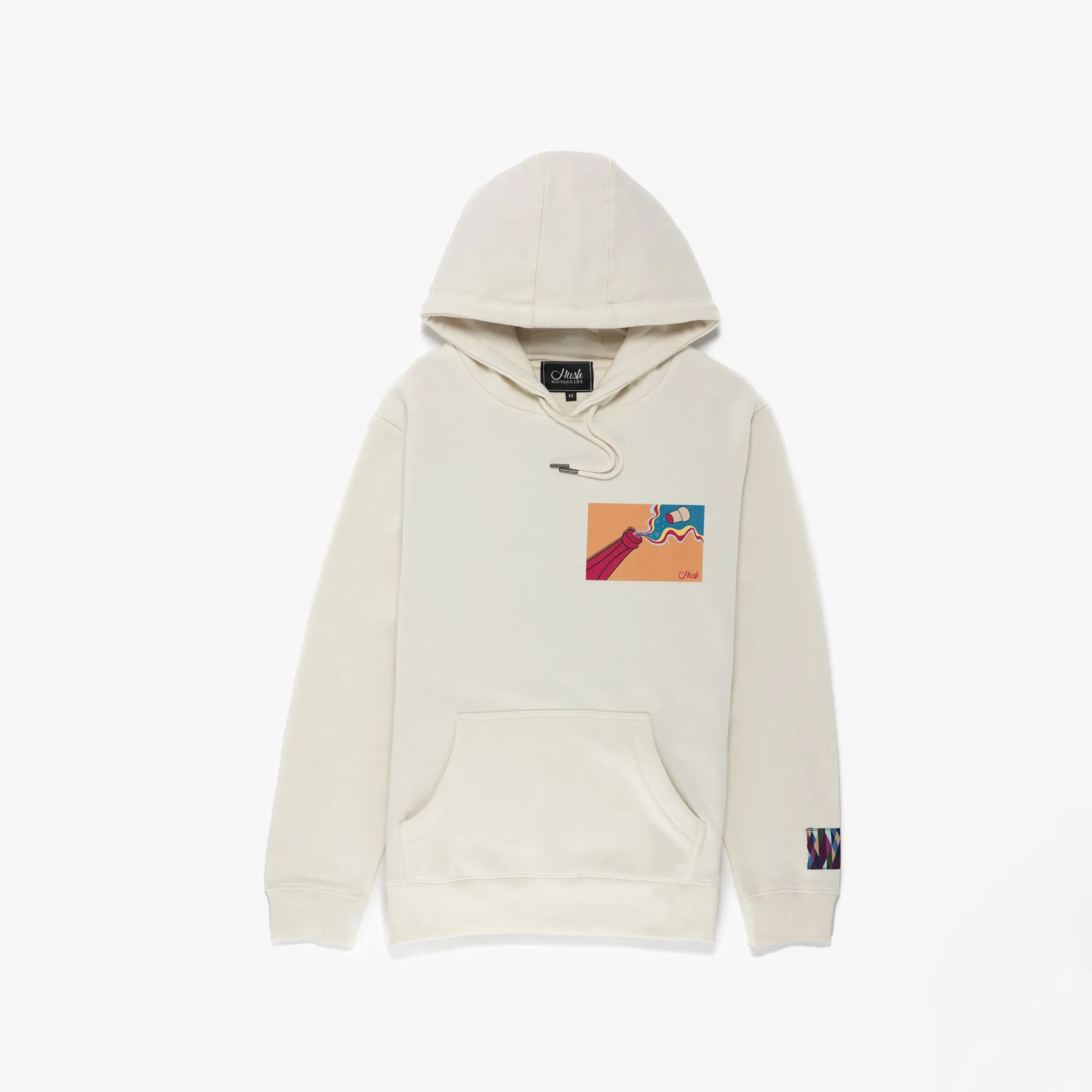 HUSH CREAM CHAMPAGNE HOODIE