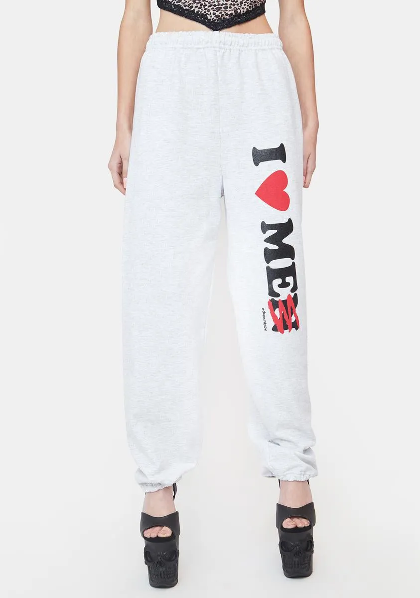 I Love Me Graphic Sweatpants