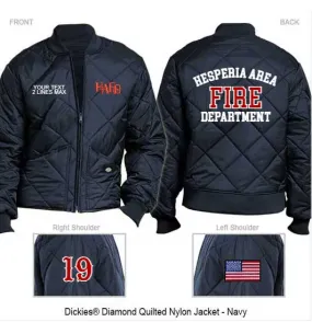 Jacket - Quilted - Standard Back - Hesperia Area FD