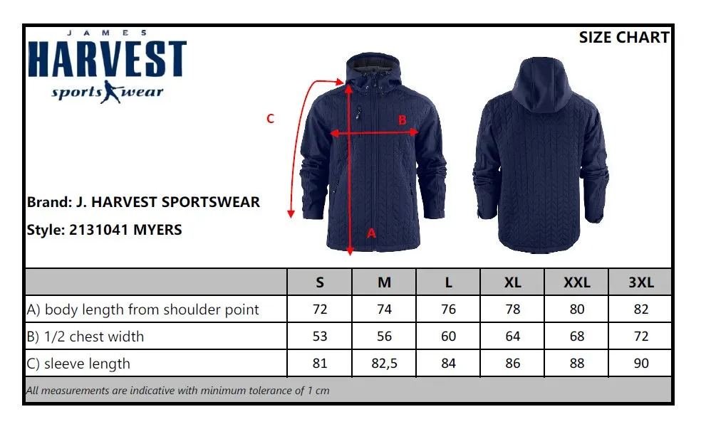 James Harvest Myers Men's Softshell Jacket | Hybrid Quilted Jacket | 3 Colours | S-3XL