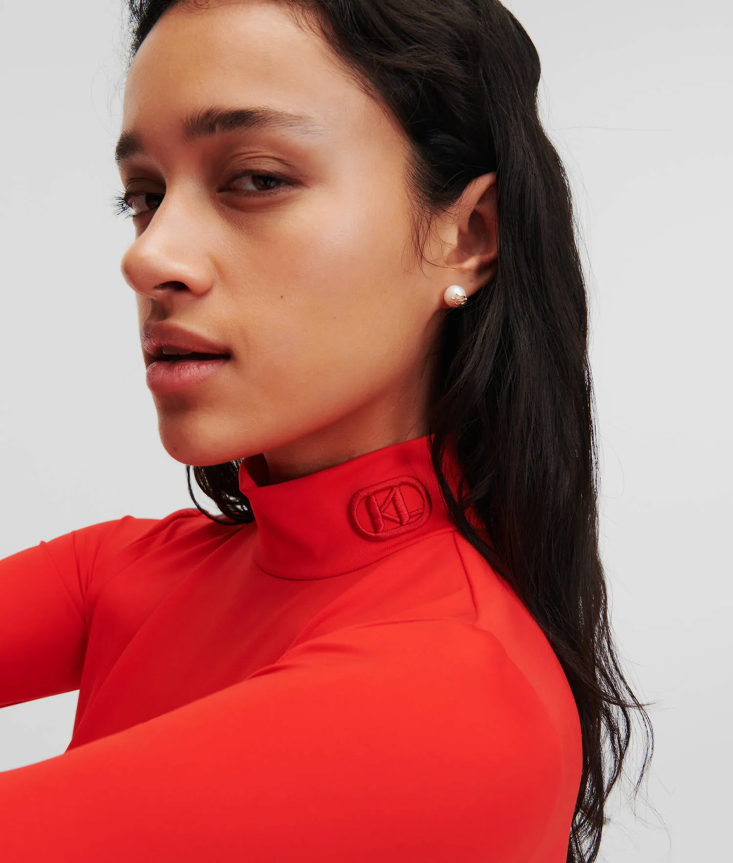 KARL LOGO TURTLENECK TOP
