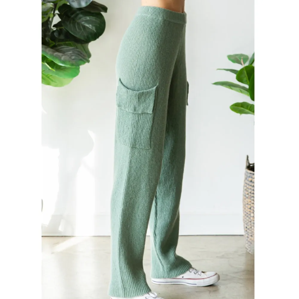 Knit Cargo Pants