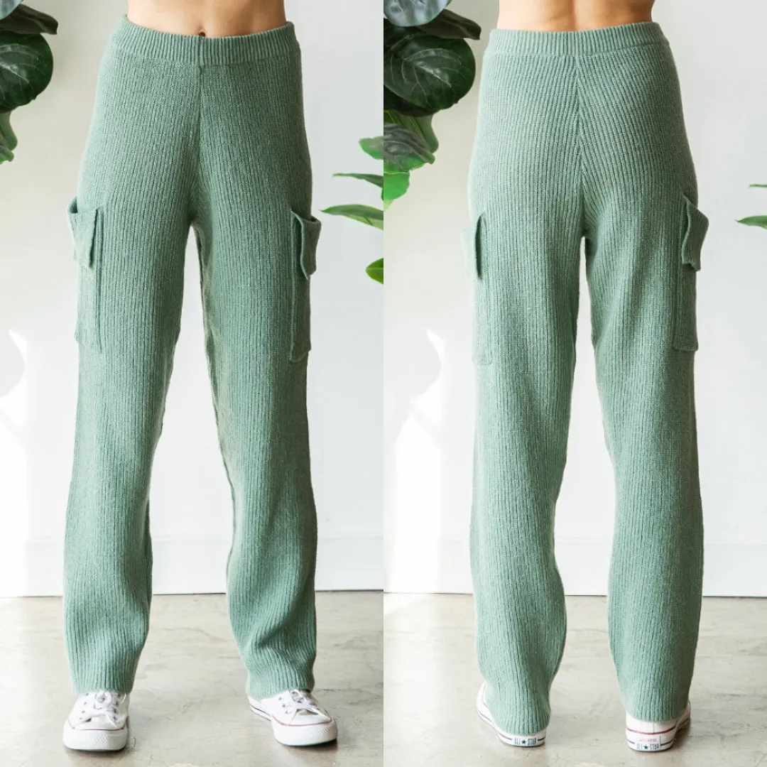 Knit Cargo Pants