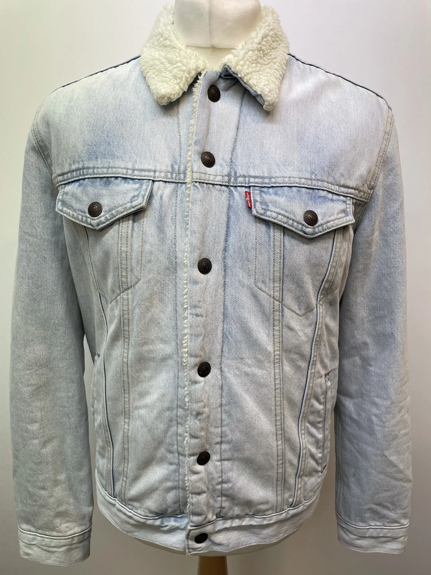 Levi Strauss Sherpa Denim Jacket - Size M