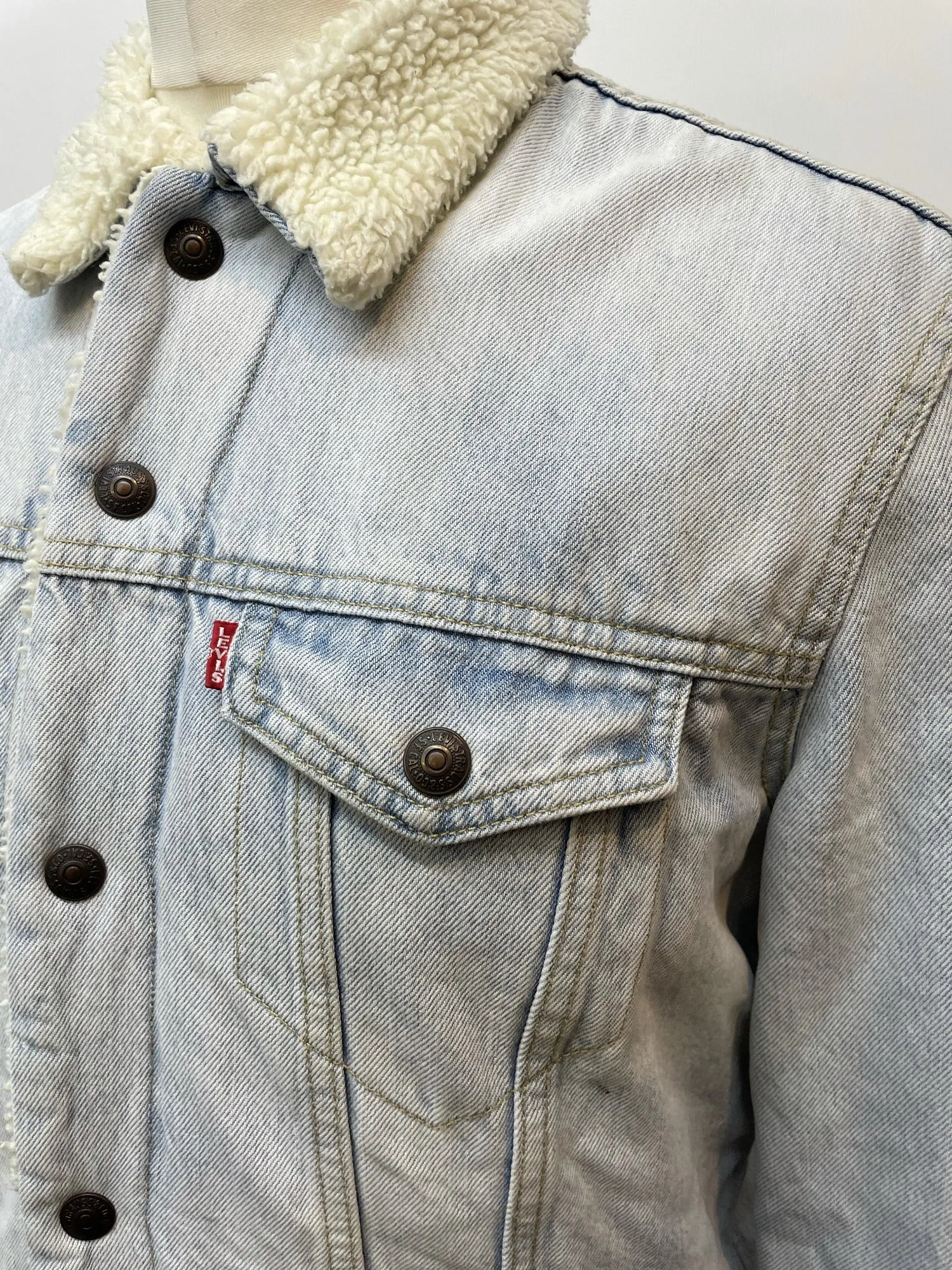 Levi Strauss Sherpa Denim Jacket - Size M