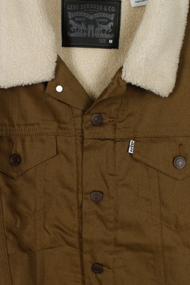 Levi's Men's Denim Sherpa Lined Trucker Jean Jacket