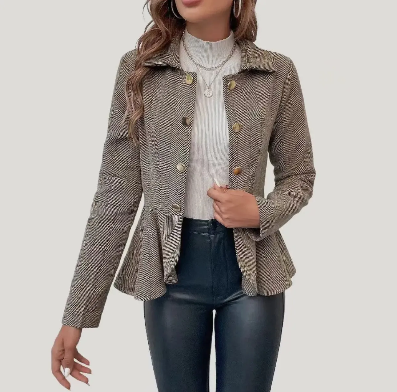 Lightweight Collared Long Sleeve Blazer