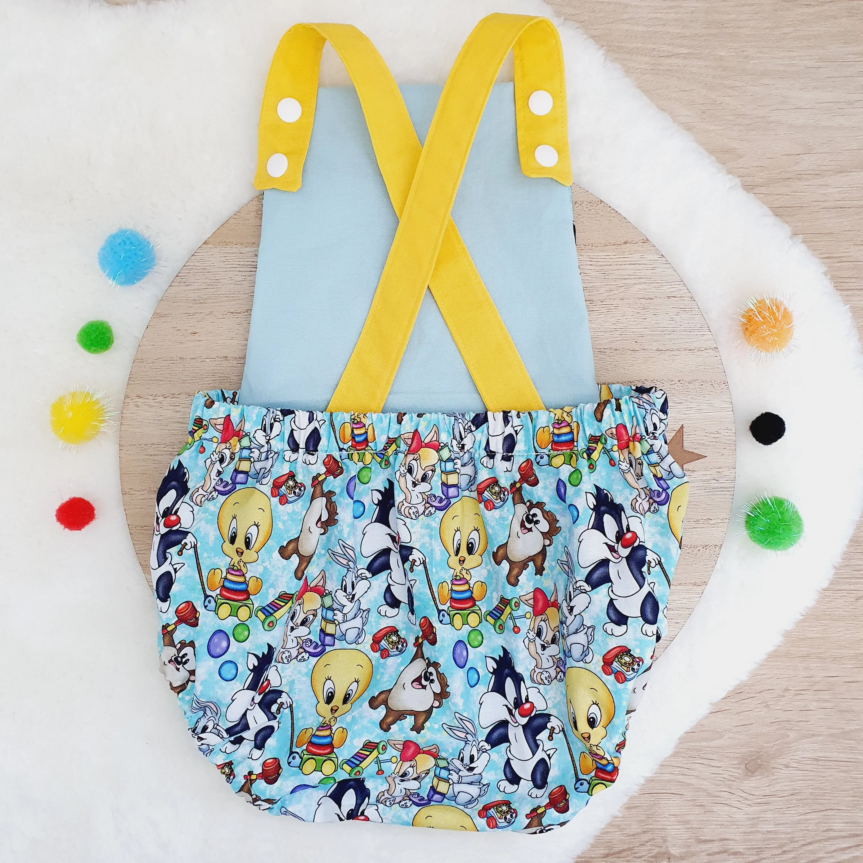 LOONEY TUNES print print Baby Romper, Size 1