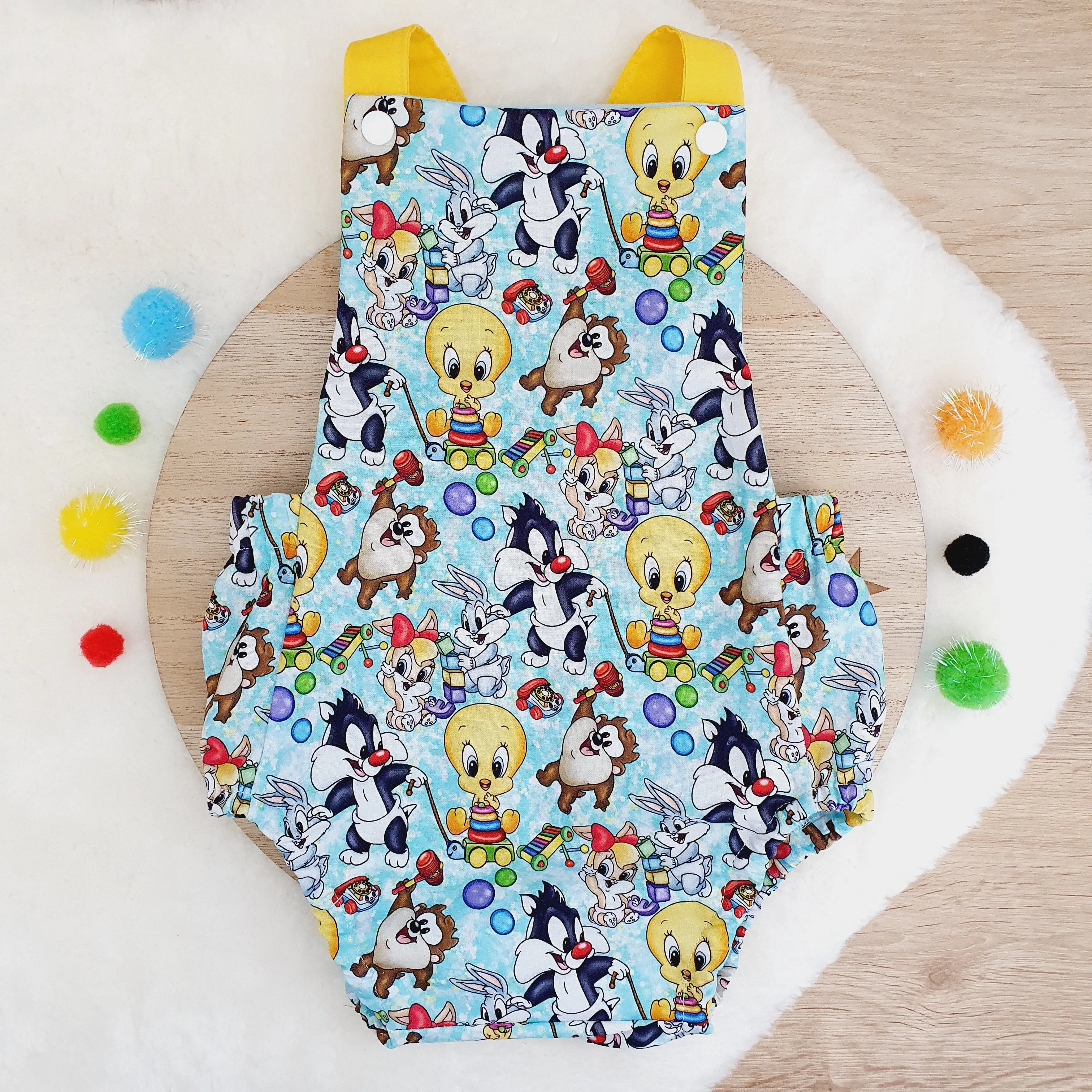 LOONEY TUNES print print Baby Romper, Size 1