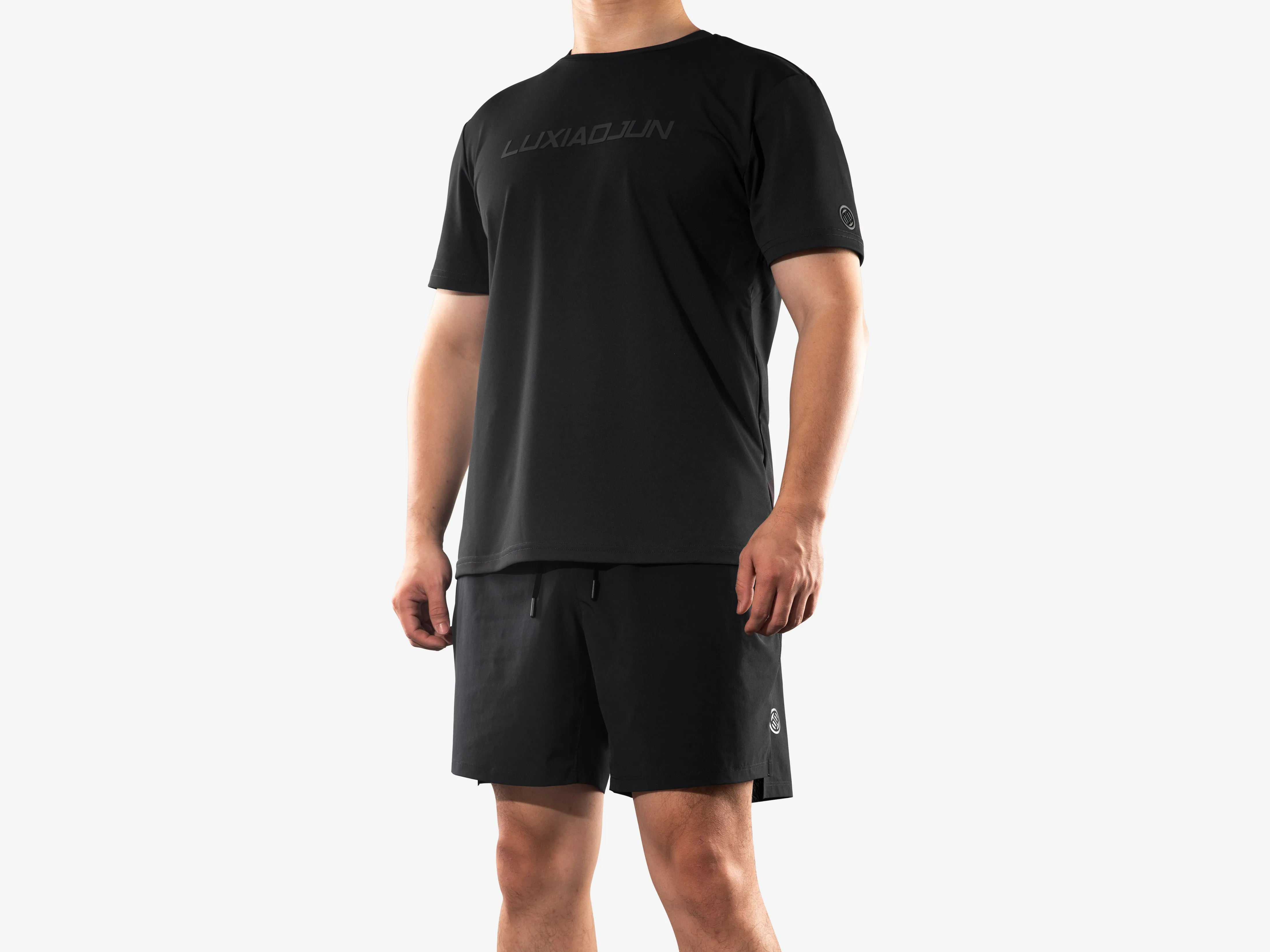 LUXIAOJUN Men's Workout Athletic Quick Dry Shorts 9”
