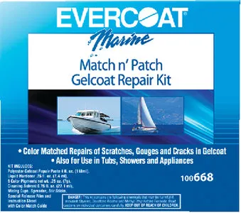 Match and Patch Gelcoat Repair Kit