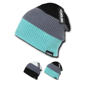 Mauna Kea Beanie, Knit Cap, Slouch Beanie, Rib Knit - Cuglog K004