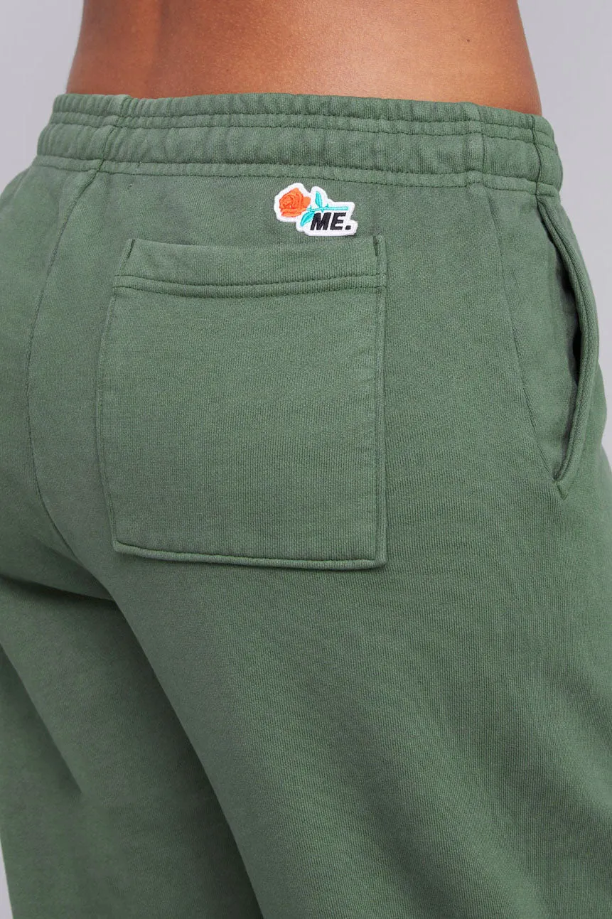 ME. Rose Sweatpants Land Rover Green