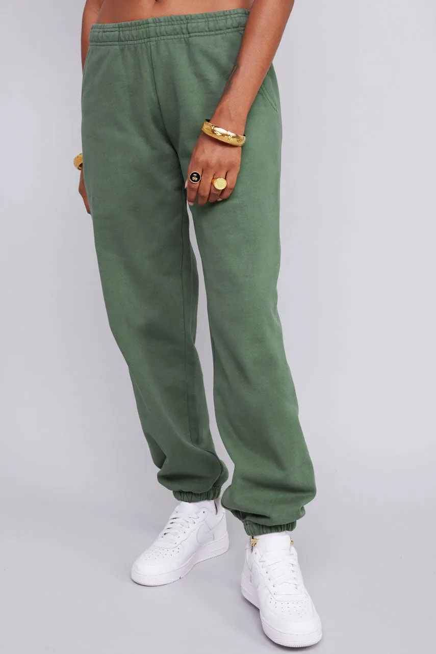 ME. Rose Sweatpants Land Rover Green
