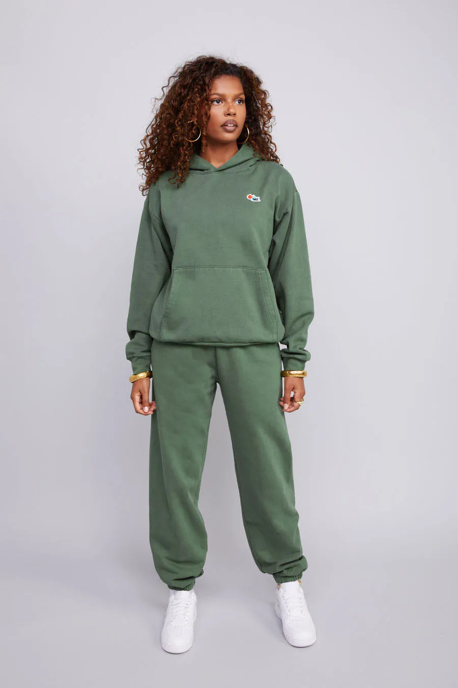 ME. Rose Sweatpants Land Rover Green