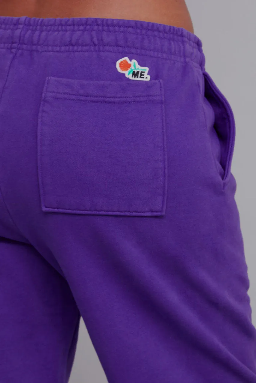 ME. Rose Sweatpants Prince Purple