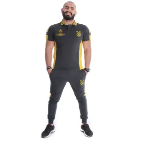 Men Training Suit Gray / Yellow-7021