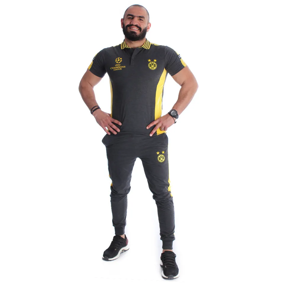 Men Training Suit Gray / Yellow-7021
