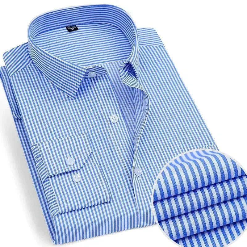 Men's Blue Striped Shirt