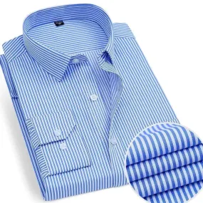 Men's Blue Striped Shirt