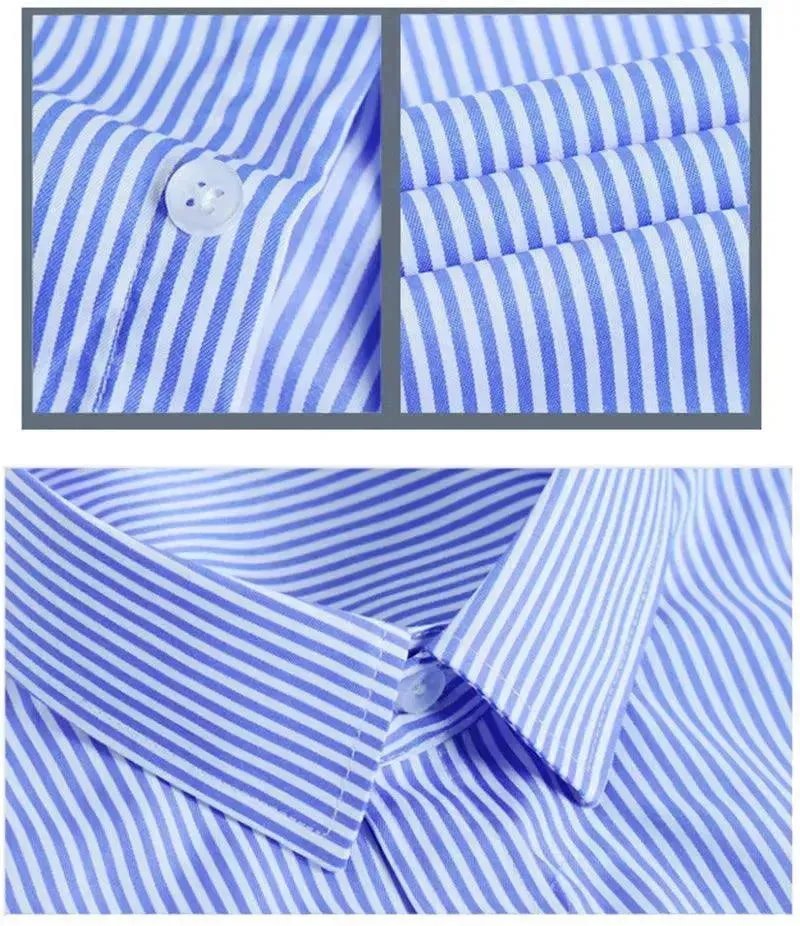 Men's Blue Striped Shirt
