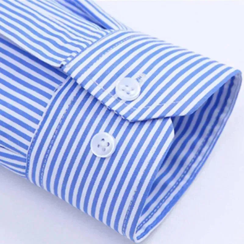 Men's Blue Striped Shirt