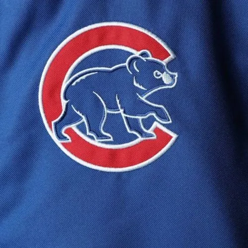Men's Chicago Cubs JH Design Royal Blue Quilted Knit Lined Jacket