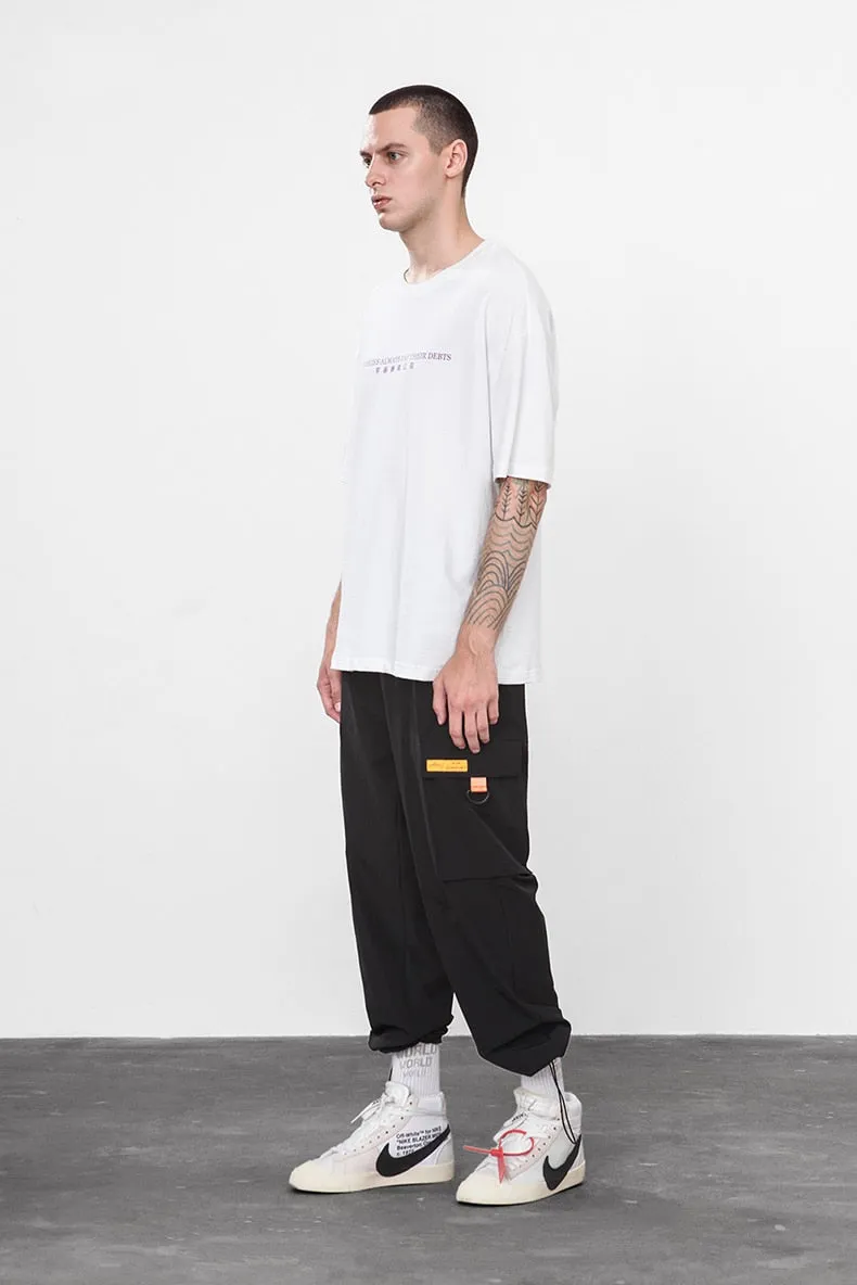 Men's Spring/Autumn Elastic Waist Cargo Pants With Large Pockets