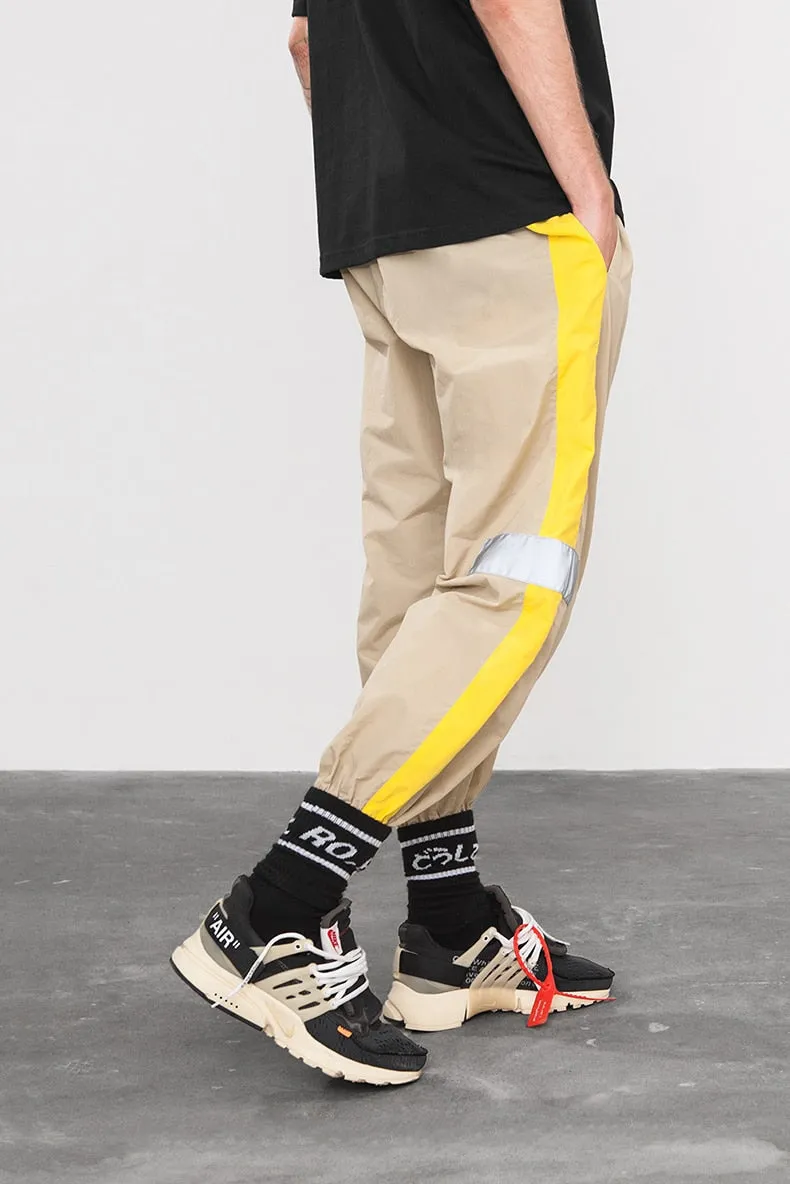 Men's Summer Joggers With Reflective Tapes